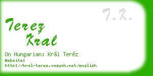 terez kral business card