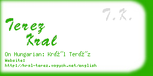 terez kral business card